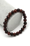 Kırmızı Kaplan Gözü Doğal Taş Bileklik 8 mm Küre Kesim - BLK-2253