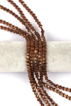 Koyu Gold Hematit Doğal Taş Dizi 6 x 3 mm Deniz Kabuğu Model