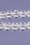 Kristal Kuvars Doğal Taş Bileklik 6 mm Küre Kesim