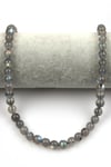 Labradorit ( A Kalite ) Doğal Taş Dizi 8 mm Küre Kesim