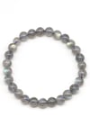 Labradorit ( AA Kalite ) Doğal Taş Bileklik 7 mm Küre Kesim