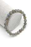 Labradorit ( AA Kalite ) Doğal Taş Bileklik 8 mm Küre Kesim