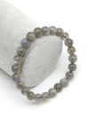 Labradorit ( AA Kalite ) Doğal Taş Bileklik 8 mm Küre Kesim