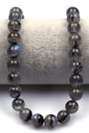 Labradorit (AA Kalite) Doğal Taş Dizi 10 mm Küre Kesim - DZ-1459