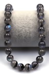 Labradorit (AA Kalite) Doğal Taş Dizi 10 mm Küre Kesim - DZ-1459