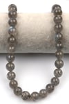 Labradorit (AA Kalite) Doğal Taş Dizi 11 mm Küre Kesim