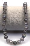 Labradorit (AA Kalite) Doğal Taş Dizi 8 mm Küre Kesim - DZ-1450