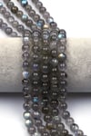 Labradorit (AA Kalite) Doğal Taş Dizi 8 mm Küre Kesim - DZ-1450