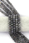 Labradorit ( AA Kalite ) Doğal Taş Dizi 8 mm Küre Kesim