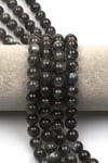 Labradorit (AAA Kalite) Doğal Taş Dizi 10 mm Küre Kesim