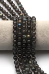 Labradorit (AAA Kalite) Doğal Taş Dizi 8 mm Küre Kesim