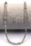 Labradorit Doğal Taş Dizi 2 x 4 mm Rondel Kesim - DZ-1510