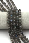 Labradorit Doğal Taş Dizi 8 mm Küre Kesim