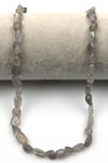 Labradorit Doğal Taş Dizi 8 x 12 mm Mercimek Kesim