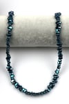 Lacivert Renkli Hematit Dizi 4 x 8 mm Kırık Model Kesim