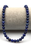 Lapis Lazuli (AA Kalite) Doğal Taş Dizi 6 mm Küre Kesim - DZ-1109