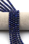 Lapis Lazuli (AA Kalite) Doğal Taş Dizi 6 mm Küre Kesim - DZ-1109