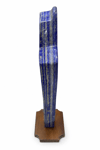 Lapis Lazuli Doğal Taş Ahşap Standlı Jeot - JE-0010