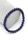 Lapis Lazuli Doğal Taş Bileklik 6 mm Küre Kesim - BLK-2370