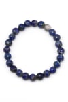 Lapis Lazuli Doğal Taş Bileklik 8 mm Fasetli Küre Kesim