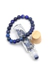 Lapis Lazuli Doğal Taş Bileklik-Doldurulabilir Esans ve Yağ Şişesi Set - DT-3332