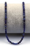 Lapis Lazuli Doğal Taş Dizi 3 mm Fasetli Küre Kesim - DZ-1558