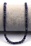 Lapis Lazuli Doğal Taş Dizi 4 mm Küp Kesim - DZ-1488