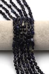 Lapis Lazuli Doğal Taş Dizi 5 x 7 mm Mercimek Kesim - DZ-1278