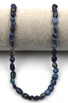Lapis Lazuli Doğal Taş Dizi 6 x 8 mm Mercimek Kesim
