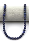 Lapis Lazuli Doğal Taş Dizi 8 mm Fasetli Küre Kesim