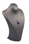 Lapis Lazuli Doğal Taş Gold Renkli Kolye