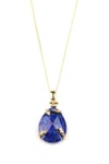 Lapis Lazuli Doğal Taş Gold Renkli Kolye