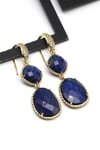 Lapis Lazuli Doğal Taş Sallantılı Küpe - KP-0269