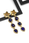 Lapis Lazuli Doğal Taş Sallantılı Küpe