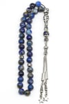 Lapis Lazuli Doğal Taş Tesbih 8 mm Küre Kesim