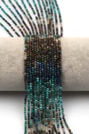 Lapis Lazuli-Krizokol Doğal Taş Dizi 2 mm Fasetli Küre Kesim - DZ-1318