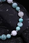 Larimar-Amazonit-Aytaşı-Hematit Doğal Taş Tasarım Bileklik