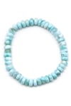 Larimar Doğal Taş 4 x 7 mm Rondel Kesim Bileklik