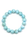 Larimar Doğal Taş Bileklik 11 mm Küre Kesim