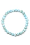 Larimar Doğal Taş Bileklik 6 mm Küre Kesim