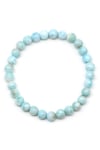 Larimar Doğal Taş Bileklik 6 mm Küre Kesim