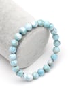 Larimar Doğal Taş Bileklik 7 mm Küre Kesim - BLK-1997