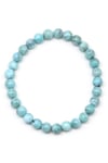 Larimar Doğal Taş Bileklik 7 mm Küre Kesim