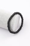 Lav Doğal Taş Bileklik 4 x 6 mm Rondel Kesim