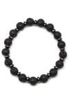 Lav-Hematit Doğal Taş Bileklik 8 mm Küre Kesim - BLK-2059