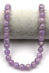 Lavander Ametist (AA Kalite) Doğal Taş Dizi 10 mm Küre Kesim