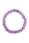 Lavander Ametist Bileklik 8 mm Küre Kesim