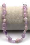 Lavander Ametist Doğal Taş Dizi 10 x 13 mm Mercimek Kesim - DZ-1240