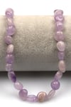 Lavander Ametist Doğal Taş Dizi 10 x 13 mm Mercimek Kesim - DZ-1240