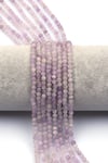 Lavander Ametist Doğal Taş Dizi 3 mm Fasetli Küre Kesim - DZ-1534